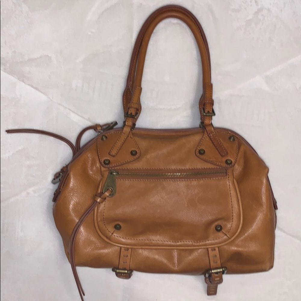 Joelle Hawkens Brown/Tan Leather Purse